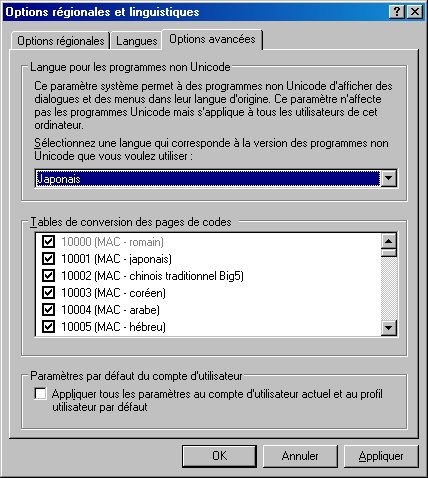 02 - Options avanc�es