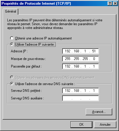 05 - Propri�t�s TCP/IP